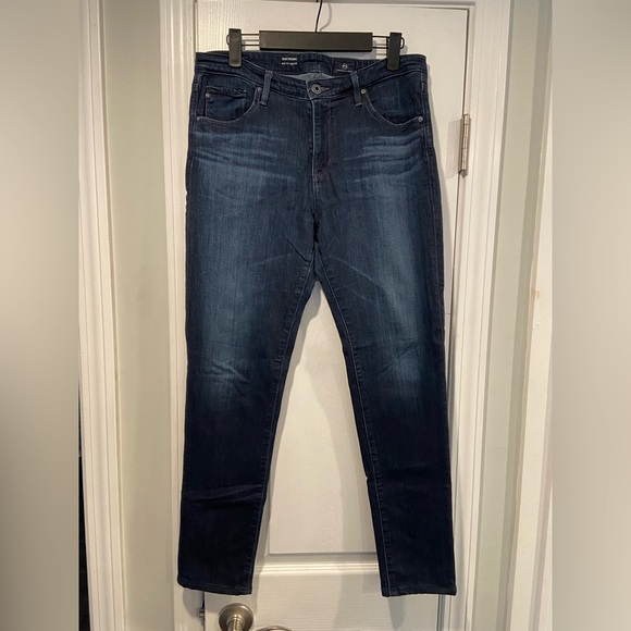 AG Adriano Goldschmied The Prima Jeans Size 30R Mid Rise Cigarette Straight Leg - Picture 1 of 12